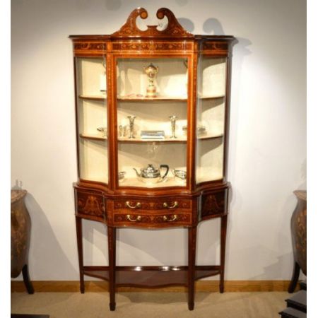 Original antike Mahagoni Vitrine englisch Maple & Co ca 1900