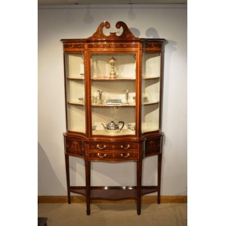 Original antike Mahagoni Vitrine englisch Maple & Co ca 1900