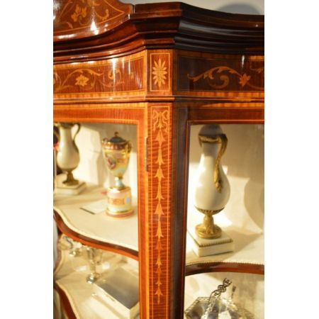 Original antike Mahagoni Vitrine englisch Maple & Co ca 1900