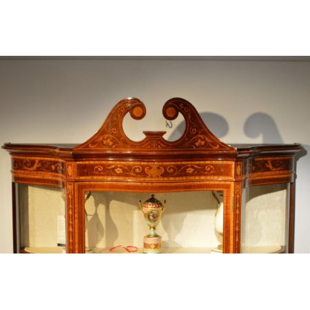 Original antike Mahagoni Vitrine englisch Maple & Co ca 1900