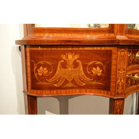 Original antike Mahagoni Vitrine englisch Maple & Co ca 1900