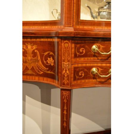 Original antike Mahagoni Vitrine englisch Maple & Co ca 1900