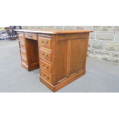 Herrlicher antiker Schreibtisch Eiche englisch ca 1900