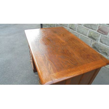 Herrlicher antiker Schreibtisch Eiche englisch ca 1900