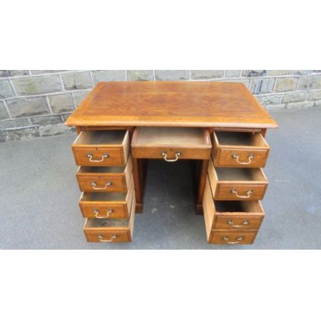 Herrlicher antiker Schreibtisch Eiche englisch ca 1900