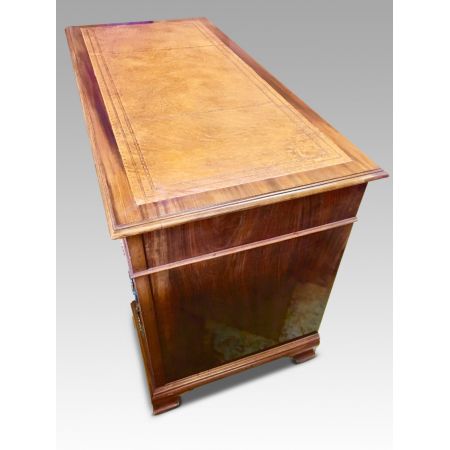 Original antiker britischer Mahagoni Schreibtisch ca 1920