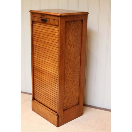 Praktisches englisches Filing Cabinet Eiche Aktenschrank antikca 1920