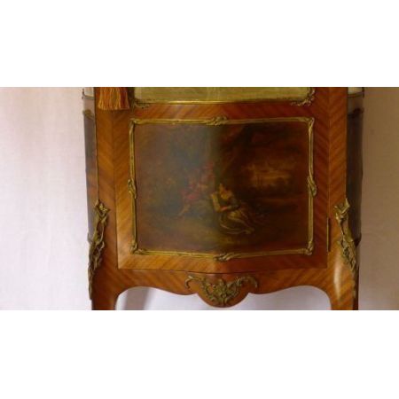 Traumhafte französische Vernis Martin Vitrine antik ca. 1880