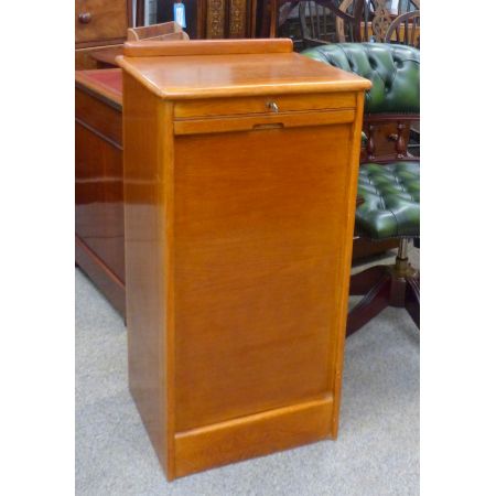 Tolles antikes englisches Massivholz Filing Cabinet 1920