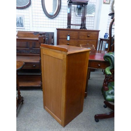 Tolles antikes englisches Massivholz Filing Cabinet 1920