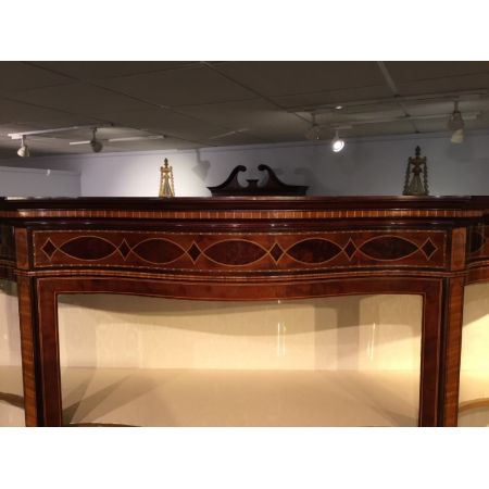 Original antike edwardianische Mahagoni Vitrine englisch von Maple & Co. ca 1900