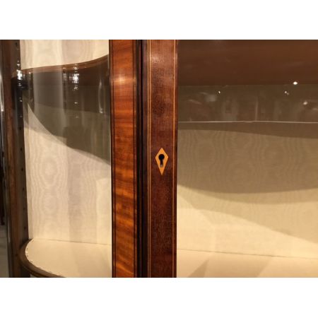 Original antike edwardianische Mahagoni Vitrine englisch von Maple & Co. ca 1900