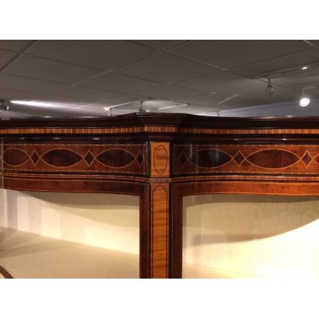 Original antike edwardianische Mahagoni Vitrine englisch von Maple & Co. ca 1900