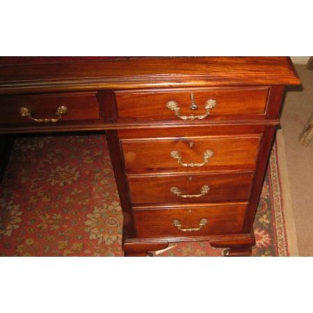 Stilvoller edwardianischer antiker Mahagoni Schreibtisch englisch 1910