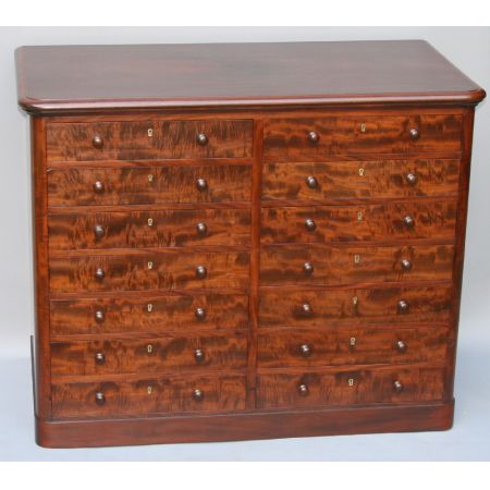 Original Antiker Englischer Viktorianischer Mahagoni Sammler Schrank