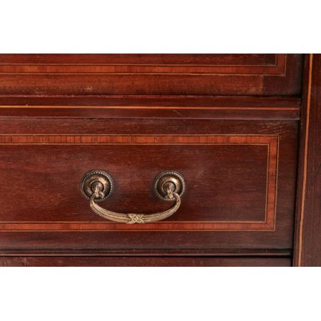 Stilvoller Antiker Englischer Edwardianischer Mahagoni Vitrinen Schrank 