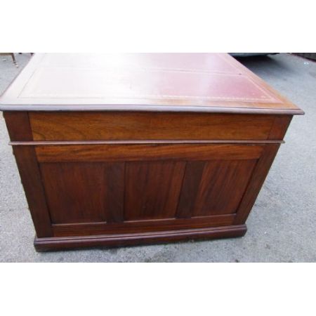 Edwardianischer, original antiker Mahagoni Partner Schreibtisch englisch ca 1890