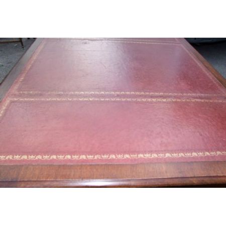 Edwardianischer, original antiker Mahagoni Partner Schreibtisch englisch ca 1890