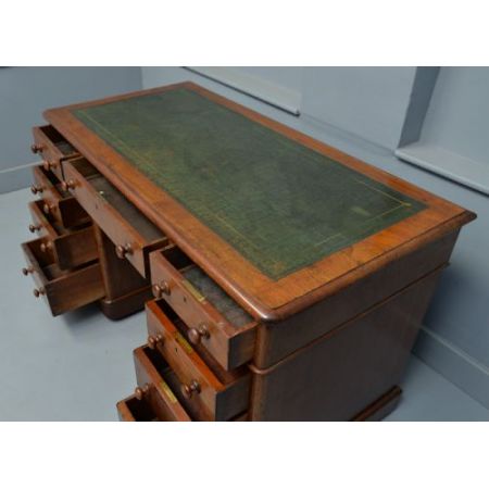 Viktorianischer original antiker Mahagoni Schreibtisch englisch ca 1860