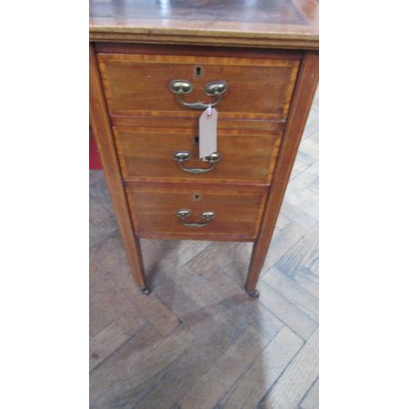 Edwardianischer Antiker Mahagoni Schreibtisch englisch ca 1890