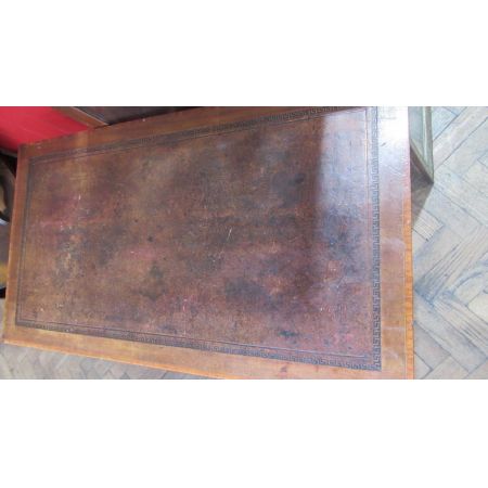 Edwardianischer Antiker Mahagoni Schreibtisch englisch ca 1890