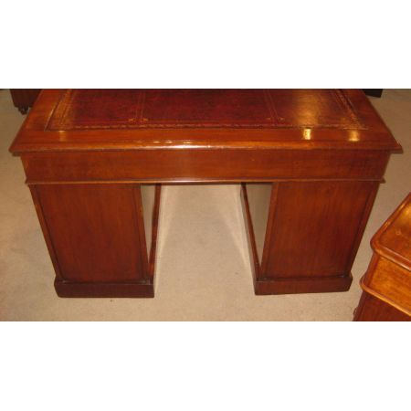 Original viktorianischer antiker Mahagoni Schreibtisch britisch ca 1900