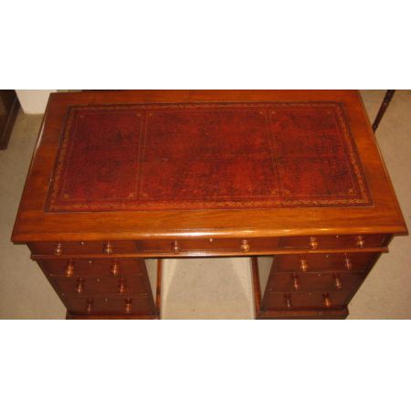 Original viktorianischer antiker Mahagoni Schreibtisch britisch ca 1900