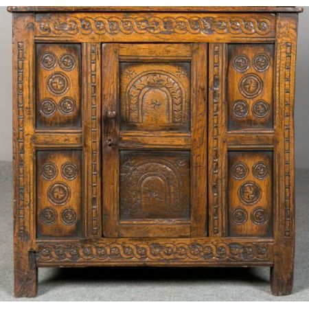 Kleiner original antiker Wohnzimmerschrank Eiche Cocktailschrank englisch ca 1920