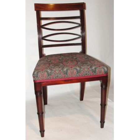 8 Stk original georgianische antike Mahagoni Stühle Armlehnstühle ca 1820