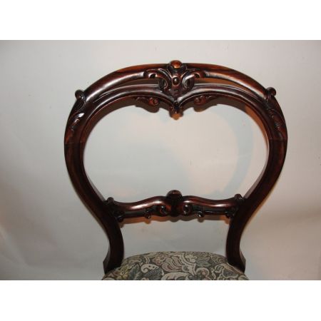 6 Stk original viktorianische Palisander Küchenstühle englisch ca 1845