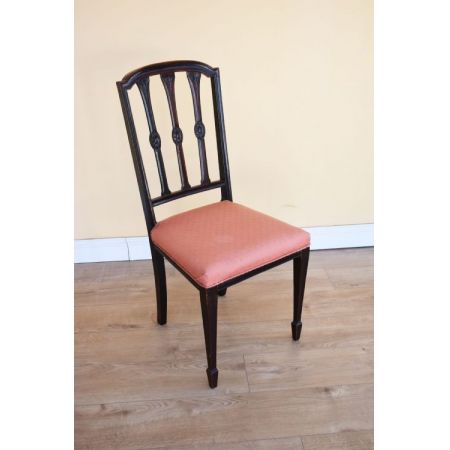 8 Stk edwardianische Mahagoni Esszimmer Stühle original antik ca 1890