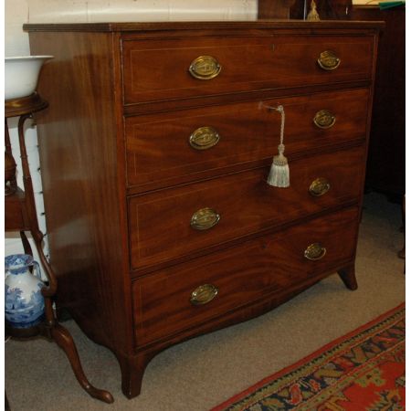 Großartige georgianische antike Mahagoni Kommode britisch 1780