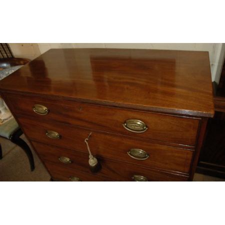 Großartige georgianische antike Mahagoni Kommode britisch 1780