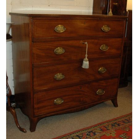 Großartige georgianische antike Mahagoni Kommode britisch 1780