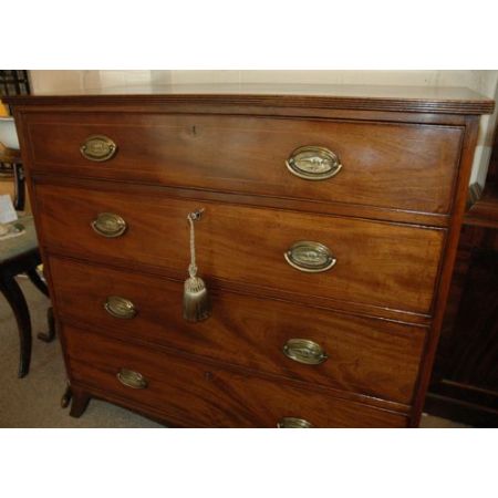 Großartige georgianische antike Mahagoni Kommode britisch 1780