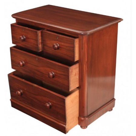 Original antike viktorianische Mahagoni Kommode britisch ca 1860