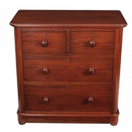 Original antike viktorianische Mahagoni Kommode britisch ca 1860