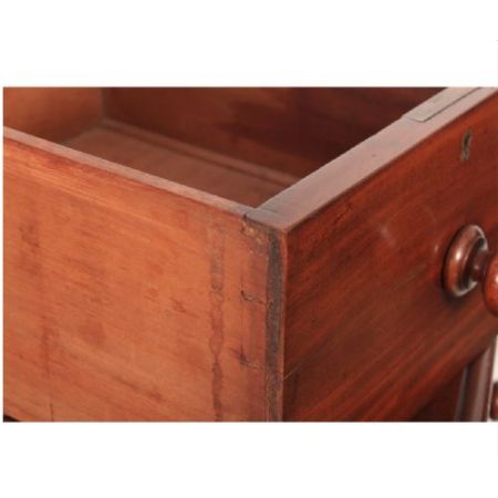Original antike viktorianische Mahagoni Kommode britisch ca 1860