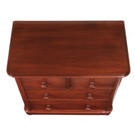 Original antike viktorianische Mahagoni Kommode britisch ca 1860