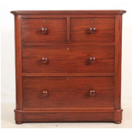 Original antike viktorianische Mahagoni Kommode britisch ca 1860