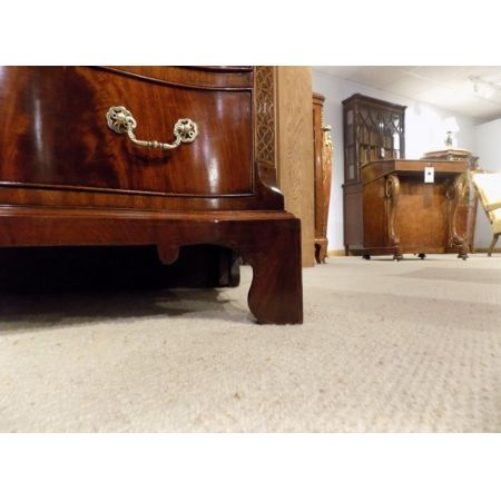 Herrliche antike englische Mahagoni Chippendale Kommode ca 1900