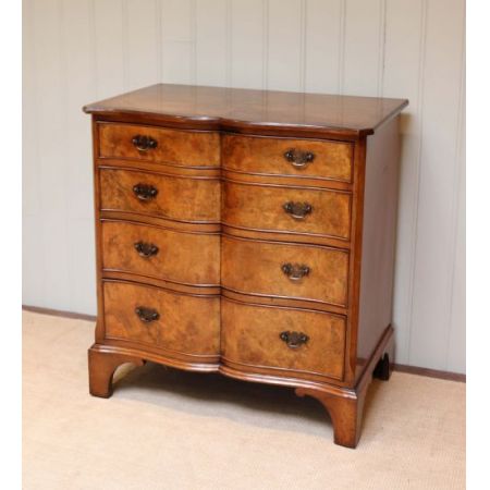 Original antike englische Art Deco Nussbaum Kommode ca 1920