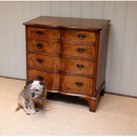 Original antike englische Art Deco Nussbaum Kommode ca 1920