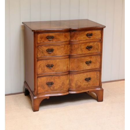 Original antike englische Art Deco Nussbaum Kommode ca 1920