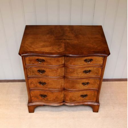 Original antike englische Art Deco Nussbaum Kommode ca 1920