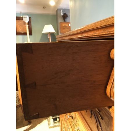 Original antike französische Eichen Kommode ca 1890