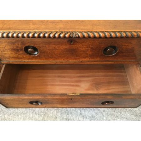 Kleine, original antike Teak Kolonialstil Kommode englisch 19 Jh