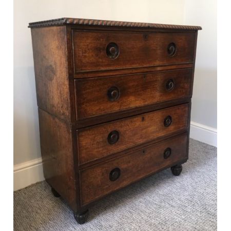 Kleine, original antike Teak Kolonialstil Kommode englisch 19 Jh