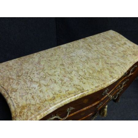 Original antike englische Tulpenholz Kommode ca 1920