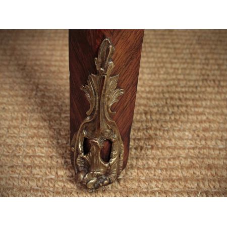 Kleine original antike französische Massivholz Kommode Marmor ca 1920